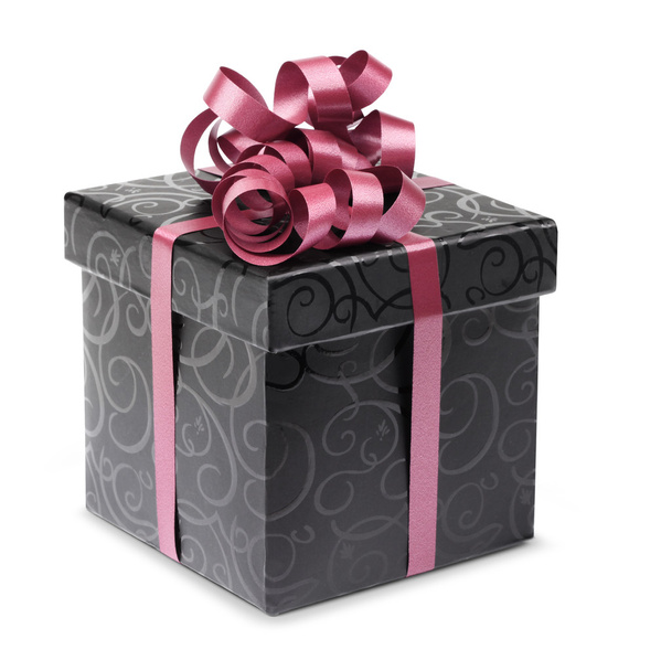 stilvolle schwarze Geschenkschachtel - Foto, Bild