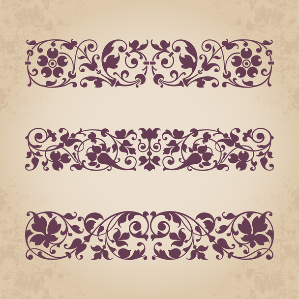 Decorative calligraphic ornaments - Vector, Image