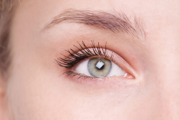 Макрозображення жіночого ока
. - Фото, зображення