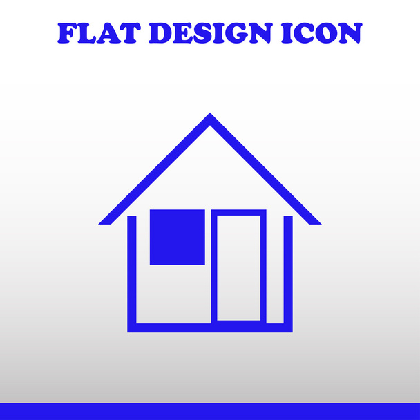 home icon. web vector design - Vector, Image