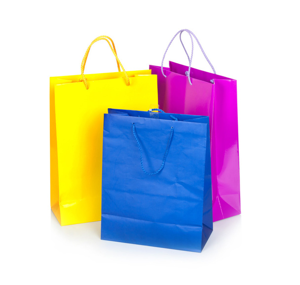barevné nákupní tašky - Fotografie, Obrázek