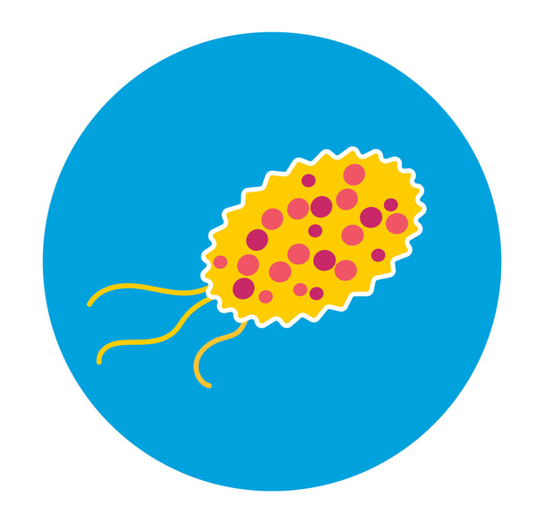bacteriën virus vector pictogram - Vector, afbeelding