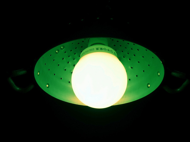 fluo zielony światło - Zdjęcie, obraz