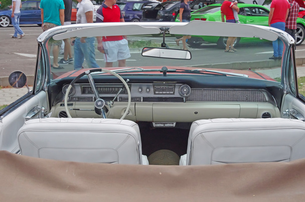 Inside retro car - Photo, Image
