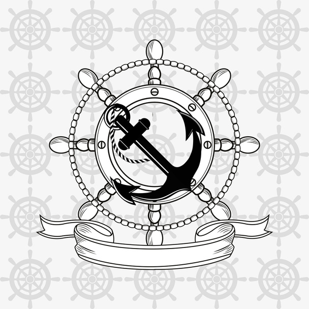 imagen emblema de ancla
 - Vector, Imagen