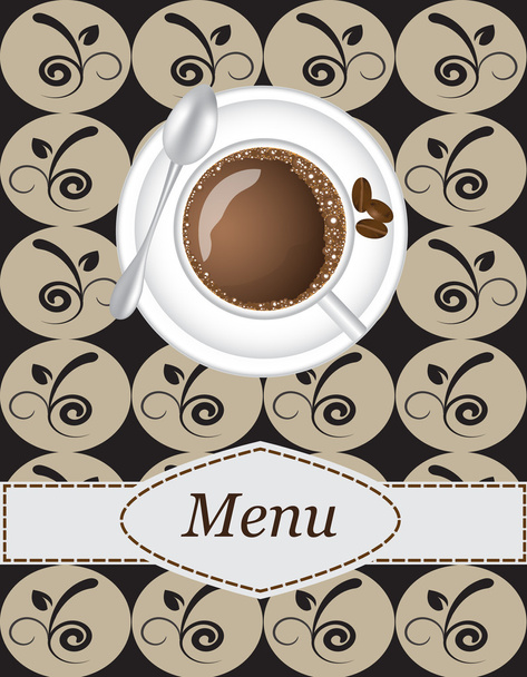 Coffee menu - Wektor, obraz
