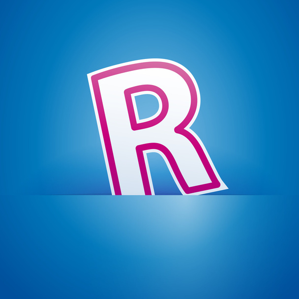 Διάνυσμα εισόδου τσέπη με το γράμμα R - Διάνυσμα, εικόνα