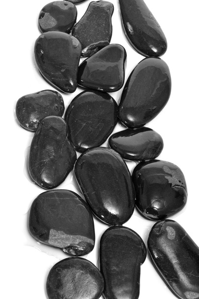 czarne kamienie - Zdjęcie, obraz