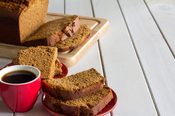Gingerbread Loaf Copy Space Right - 写真・画像