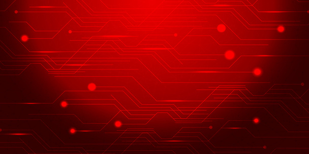 Red Background abstract with lighting lines digital concept - Photo, Image