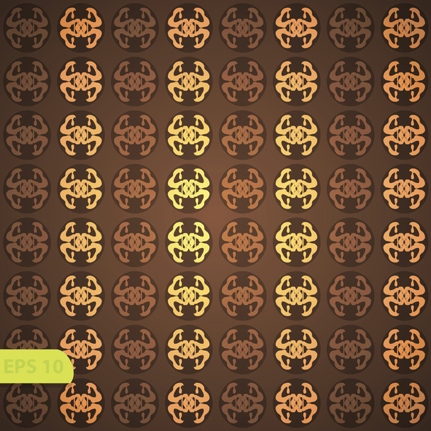Seamless wallpaper pattern, black - Vector, imagen