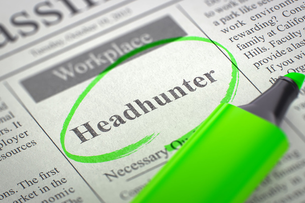 Apertura de empleo Headhunter. 3D
. - Foto, imagen