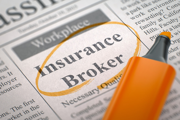 Insurance Broker Join Our Team. 3D. - Photo, Image