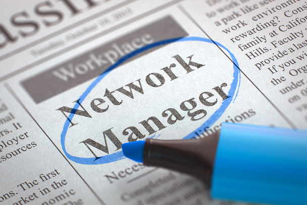 Network Manager nu huren. 3D. - Foto, afbeelding