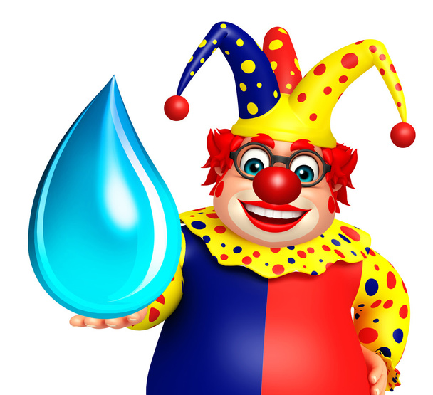 Клоун с каплей воды
 - Фото, изображение