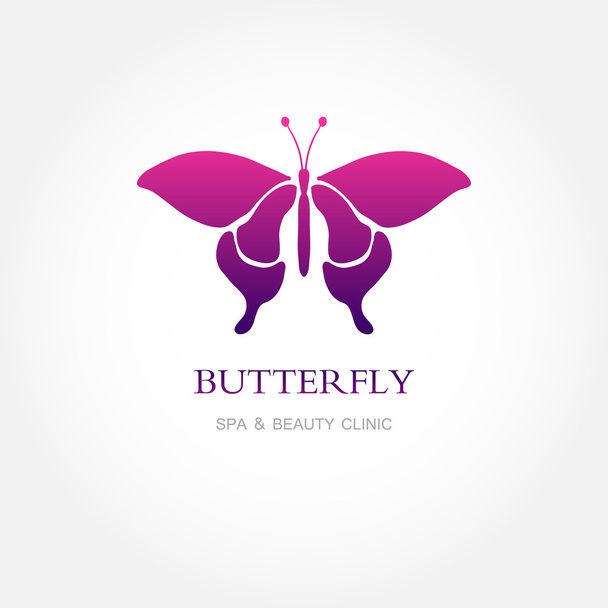 Abstract butterfly in pink and violet colors - Foto, Imagem
