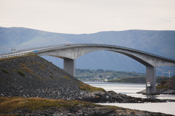 Famous norwegian Atlantic Ocean Road, Norway - Foto, Bild