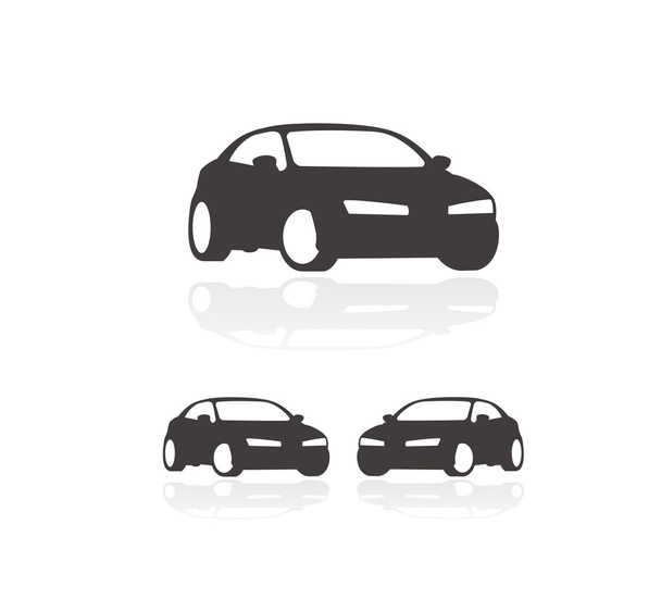 conjunto de iconos de coche clásico
 - Vector, Imagen