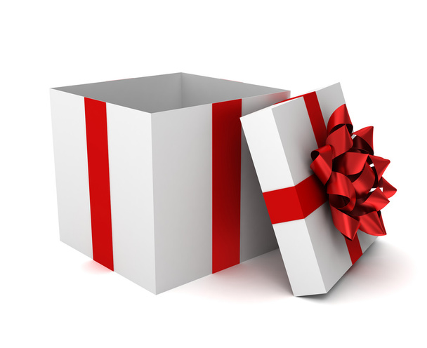 открытая коробка подарков 3d иллюстрация
 - Фото, изображение