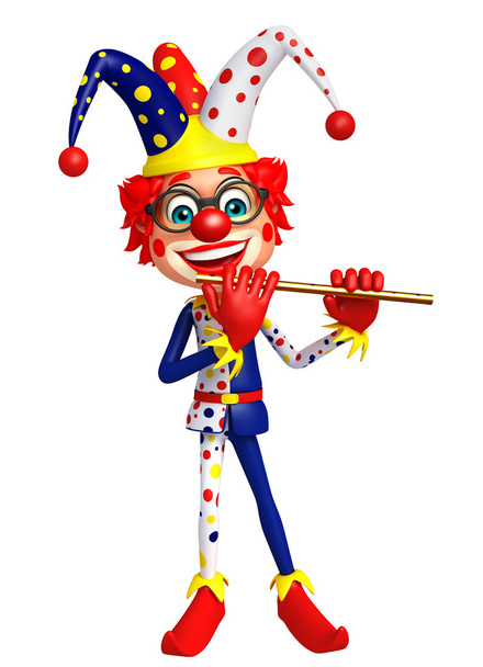 Клоун с флейтой
 - Фото, изображение