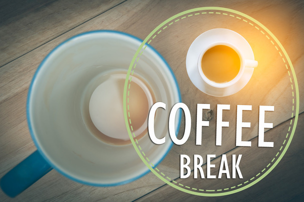 コーヒー ブレークのロゴ - 写真・画像