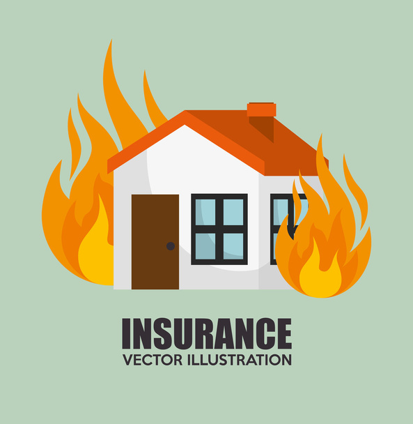 дизайн страховой защиты дома
 - Вектор,изображение