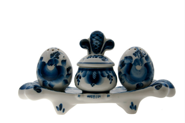 Ceramic gzhel art set - Photo, Image