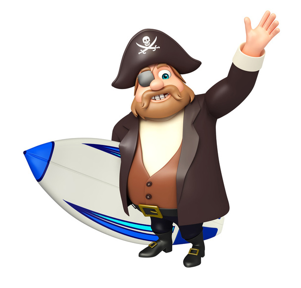 サーフボードの海賊 - 写真・画像