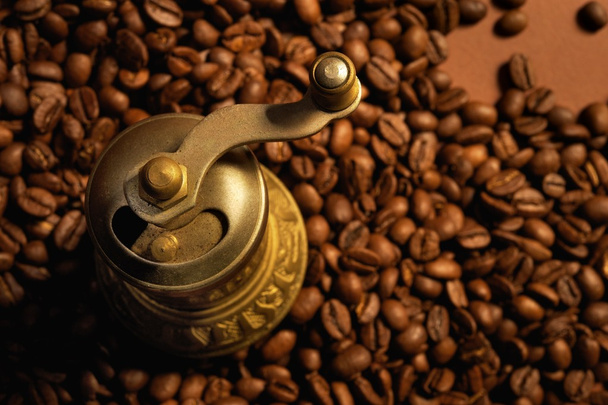 Кавовий фон з кавовим млином
 - Фото, зображення