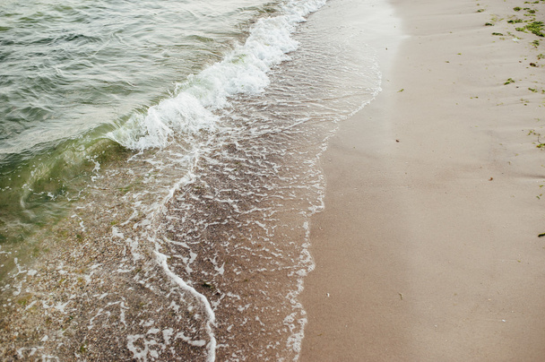 Soft wave of the sea on the sandy beach - Fotografie, Obrázek