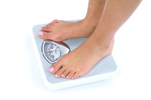 Woman showing how much weight she lo - Φωτογραφία, εικόνα