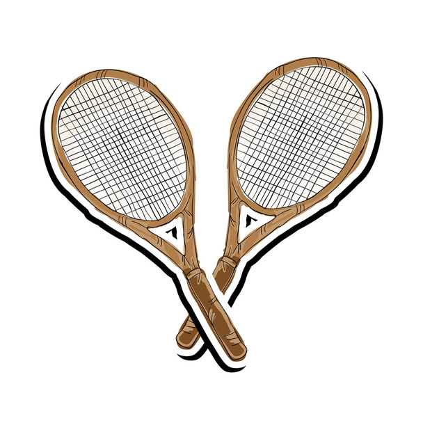 rakiety tenisowe sport - Wektor, obraz