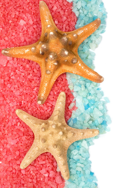 Sea salt and starfish - Φωτογραφία, εικόνα