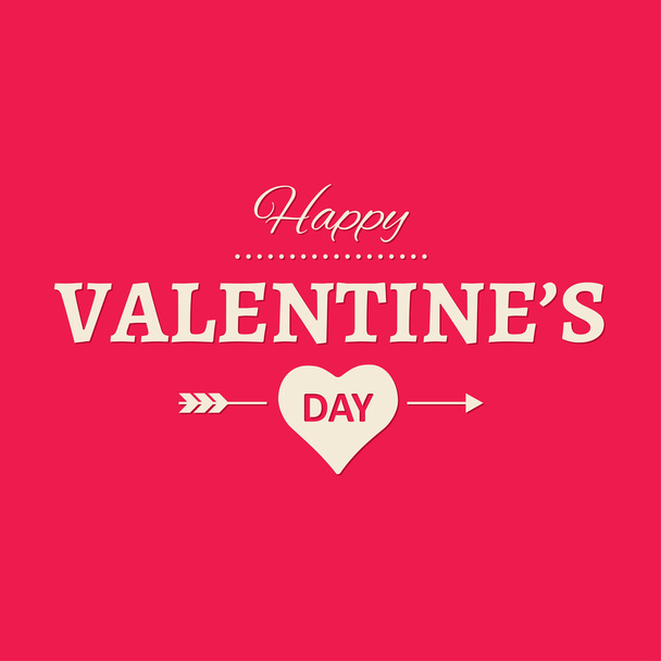 happy valentines day card  - Vector, imagen