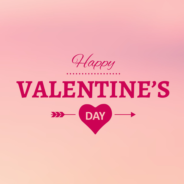 happy valentines day greeting card - Vector, imagen