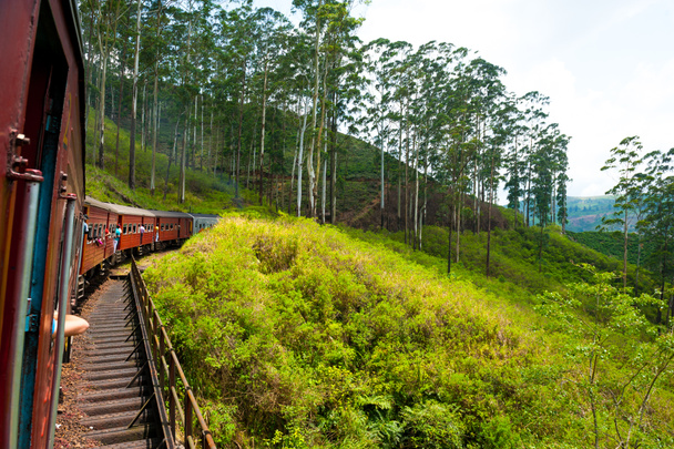 Montar en tren en Sri Lanka
 - Foto, imagen
