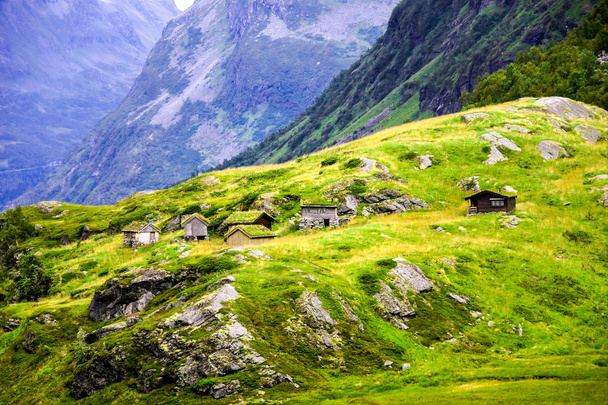 Cabins in mountains - Photo, image
