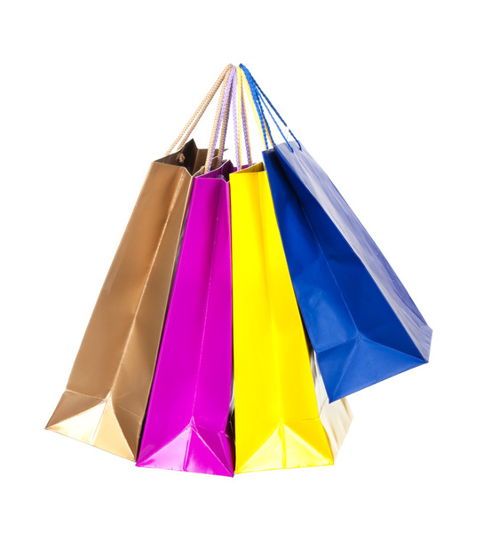 renkli alışveriş torbaları - Fotoğraf, Görsel
