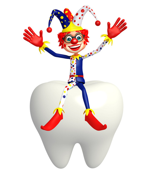 Клоун с зубами
 - Фото, изображение