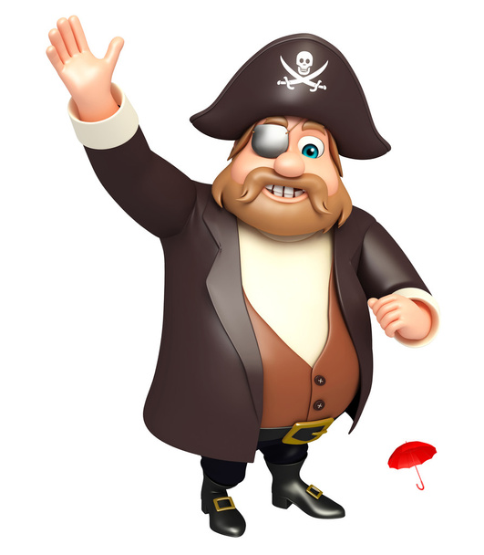illustration of pirate - Fotó, kép