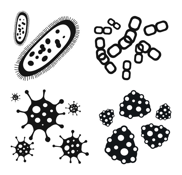ícone vetor vírus bactérias
 - Vetor, Imagem