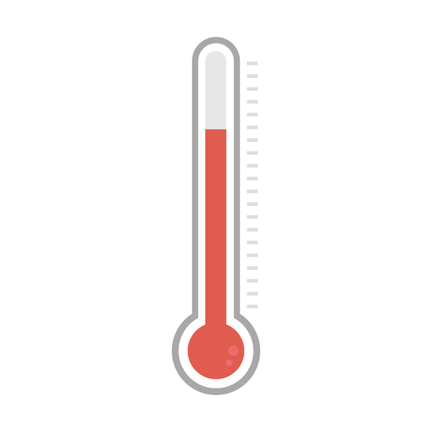 thermometer icon flat design vector - Vector, Imagen