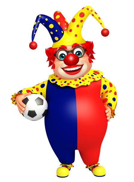 Клоун с футболом
 - Фото, изображение