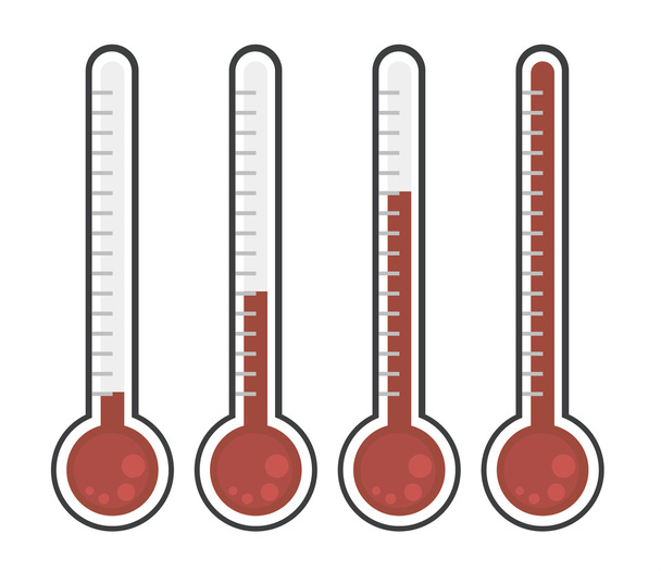 thermometer icon flat design vector. - Vettoriali, immagini