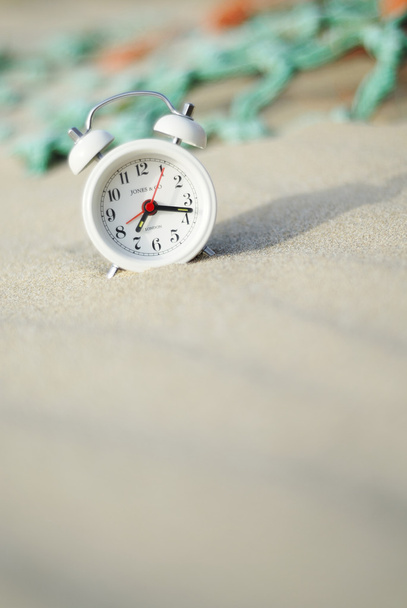 Old Clock in Smooth Sand. - Photo, Image