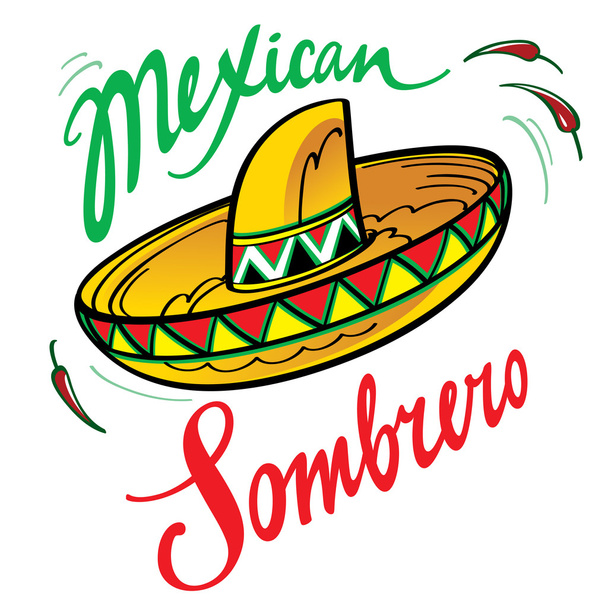 Sombrero mexicain
 - Vecteur, image