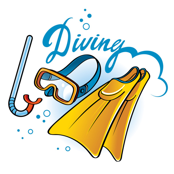 Diving equipment - Vector, Image