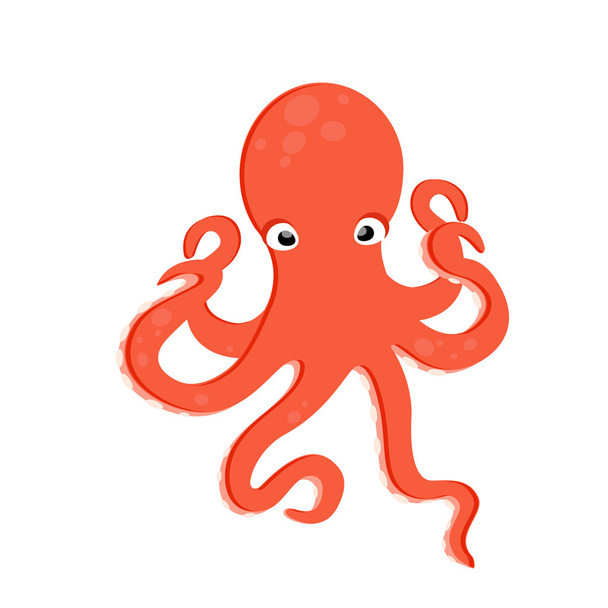 Sea creature octopus - Vector, afbeelding