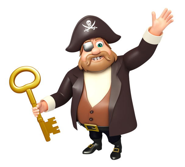 Πειρατής με κλειδί - Φωτογραφία, εικόνα