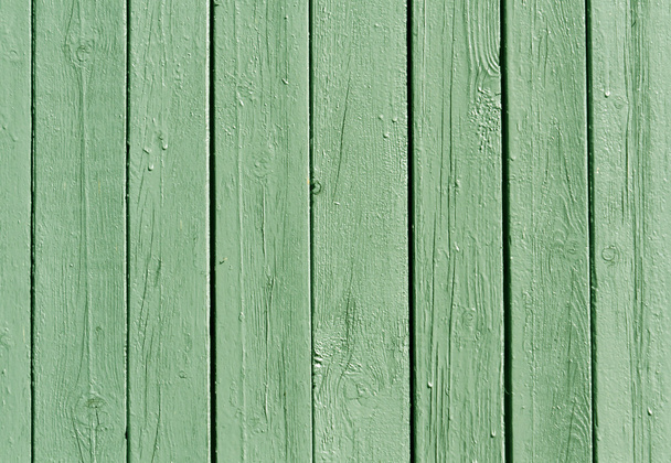 Green wooden fence texture. - Photo, Image